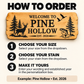 Engraved Wooden Cabin Sign | Personalized | Rustic
