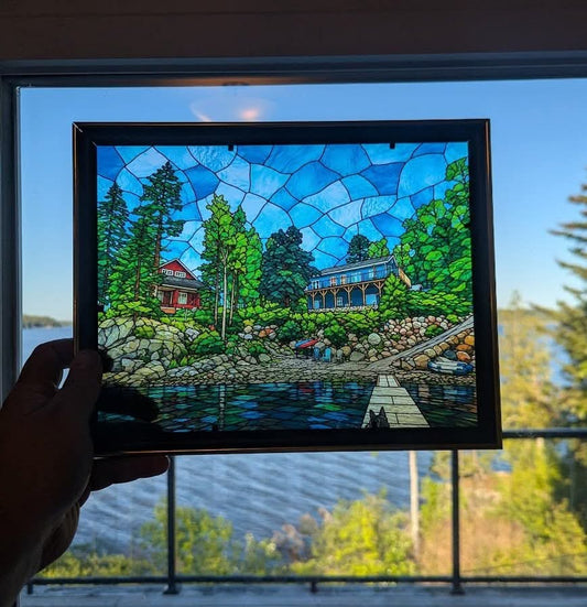 Custom Acrylic Stained Glass Style Artwork