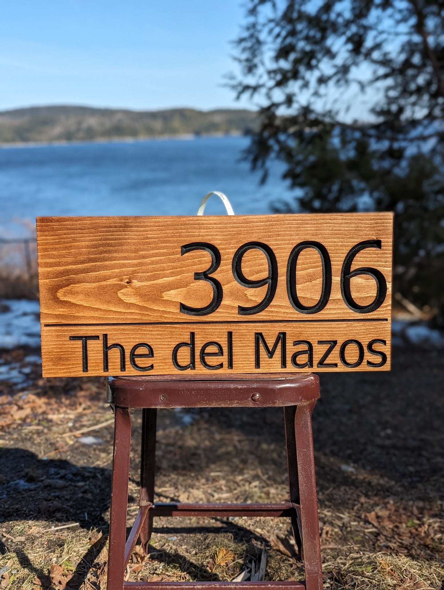 Modern Address Sign