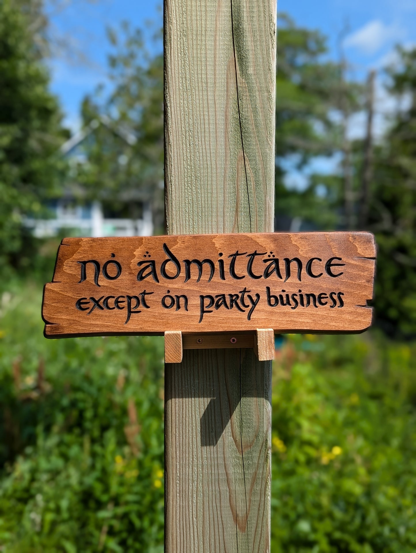 No Admittance Except on Party Business Sign
