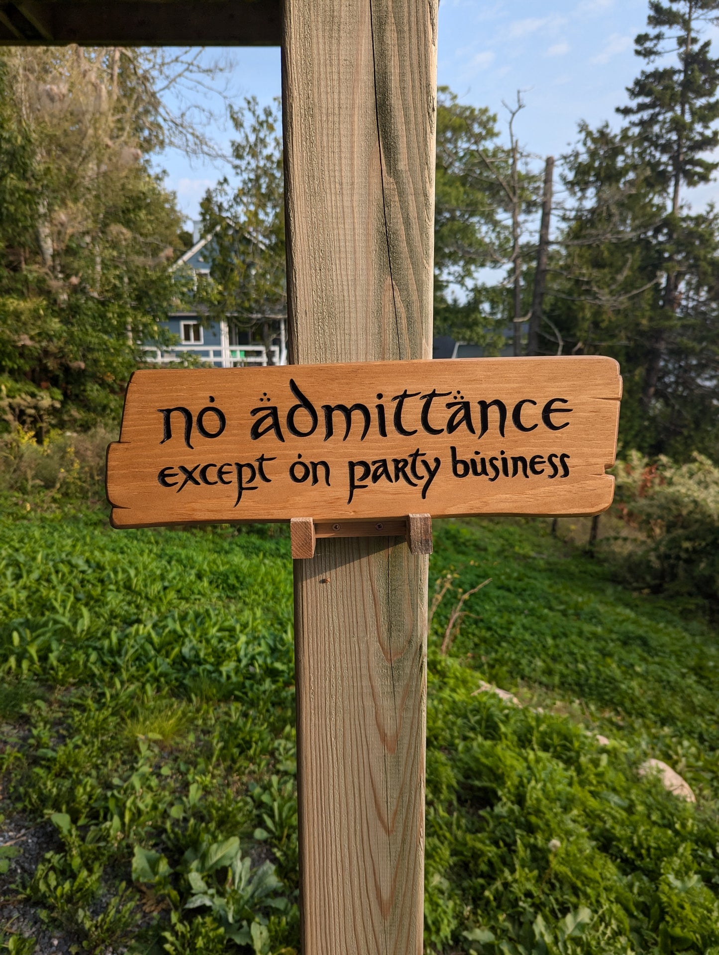 No Admittance Except on Party Business Sign