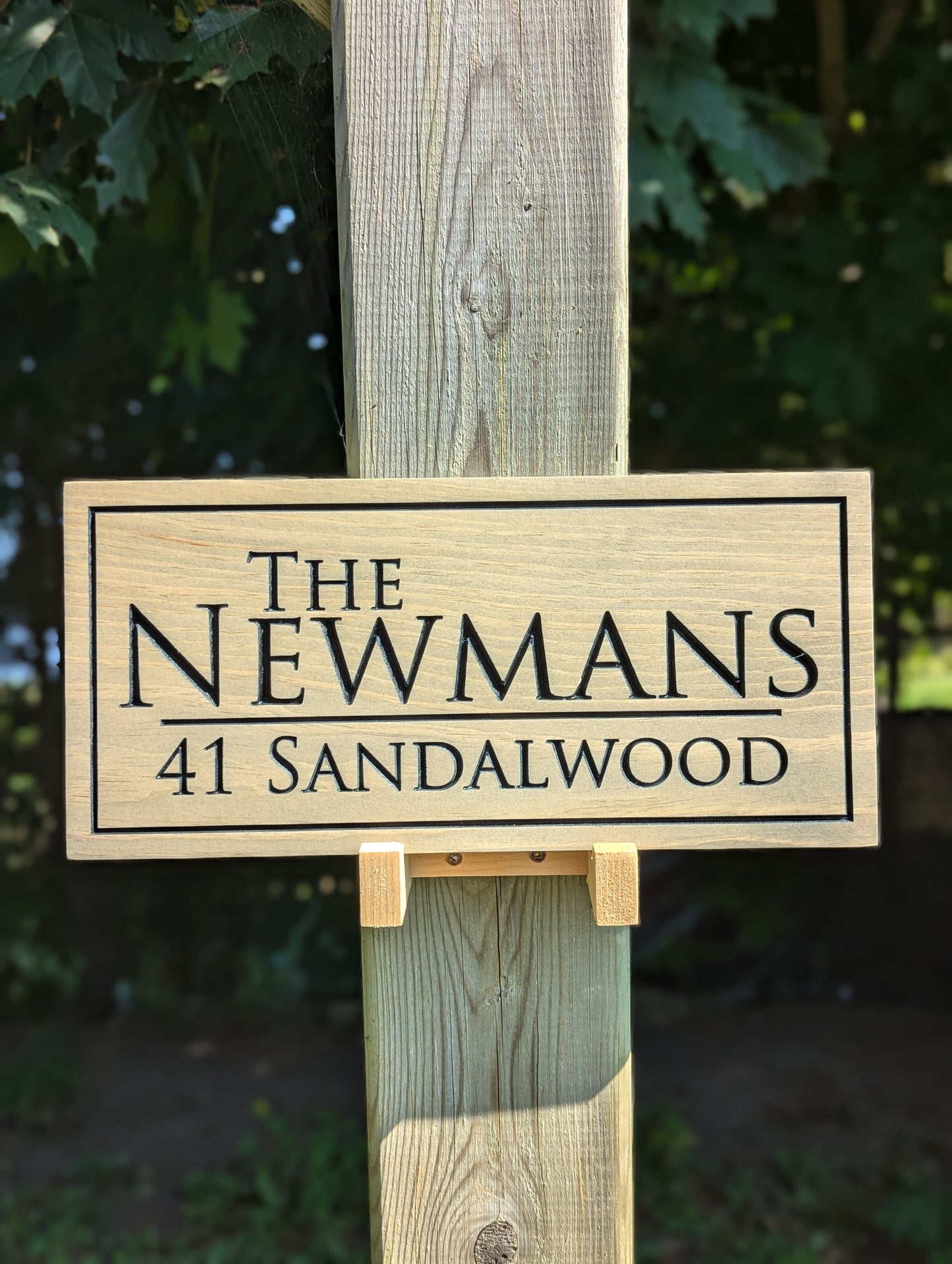 Modern Address Sign
