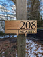 Modern Address Sign