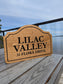 Curved Edges Engraved Sign