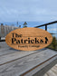 Wooden Engraved Oval Sign with Graphic