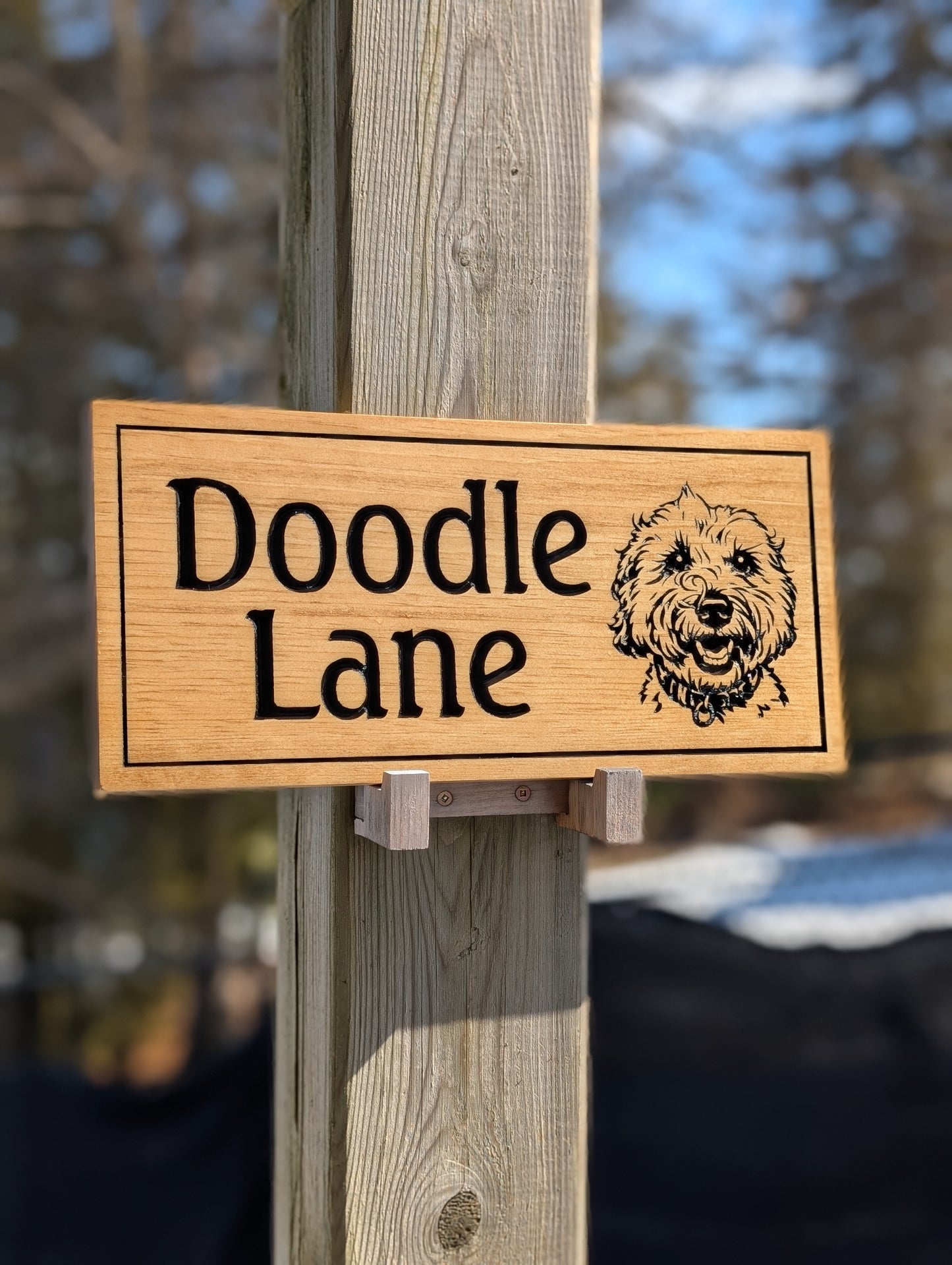 FUNDRAISER FOR A LITTLE AT A TIME: Custom Engraved Wood PET SIGN | Sign for Pets