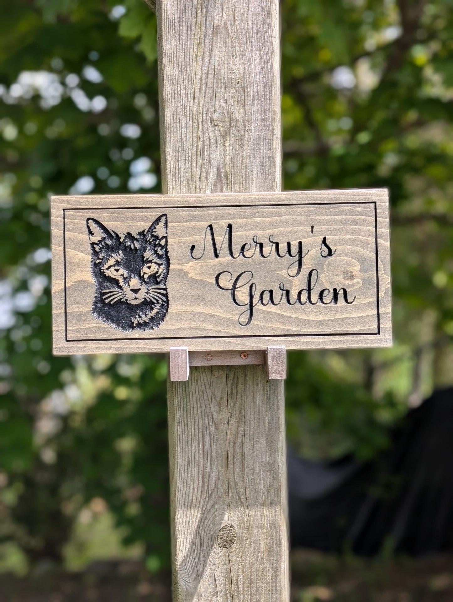 FUNDRAISER FOR A LITTLE AT A TIME: Custom Engraved Wood PET SIGN | Sign for Pets