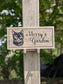 FUNDRAISER FOR A LITTLE AT A TIME: Custom Engraved Wood PET SIGN | Sign for Pets