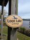 Personalized Engraved Oval Address Sign with full color designs : Custom Wood Plaque.