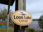 Personalized Engraved Oval Address Sign with full color designs : Custom Wood Plaque.