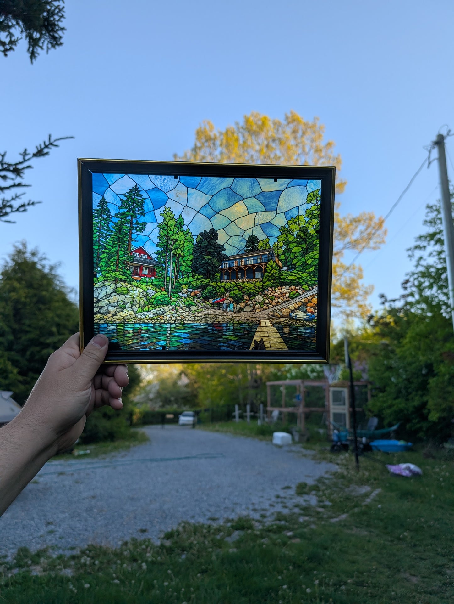 Custom Acrylic Stained Glass Style Artwork