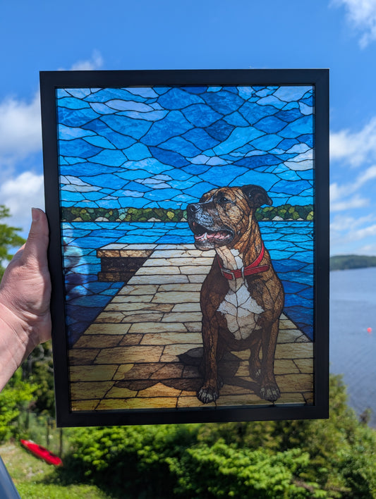 Custom Acrylic Stained Glass Style Artwork