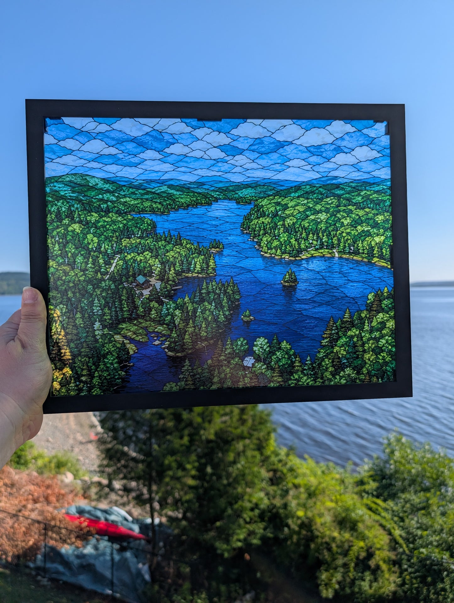 Custom Acrylic Stained Glass Style Artwork