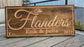 Wooden Engraved Rectangle Sign