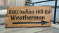 Wooden Engraved Address Sign