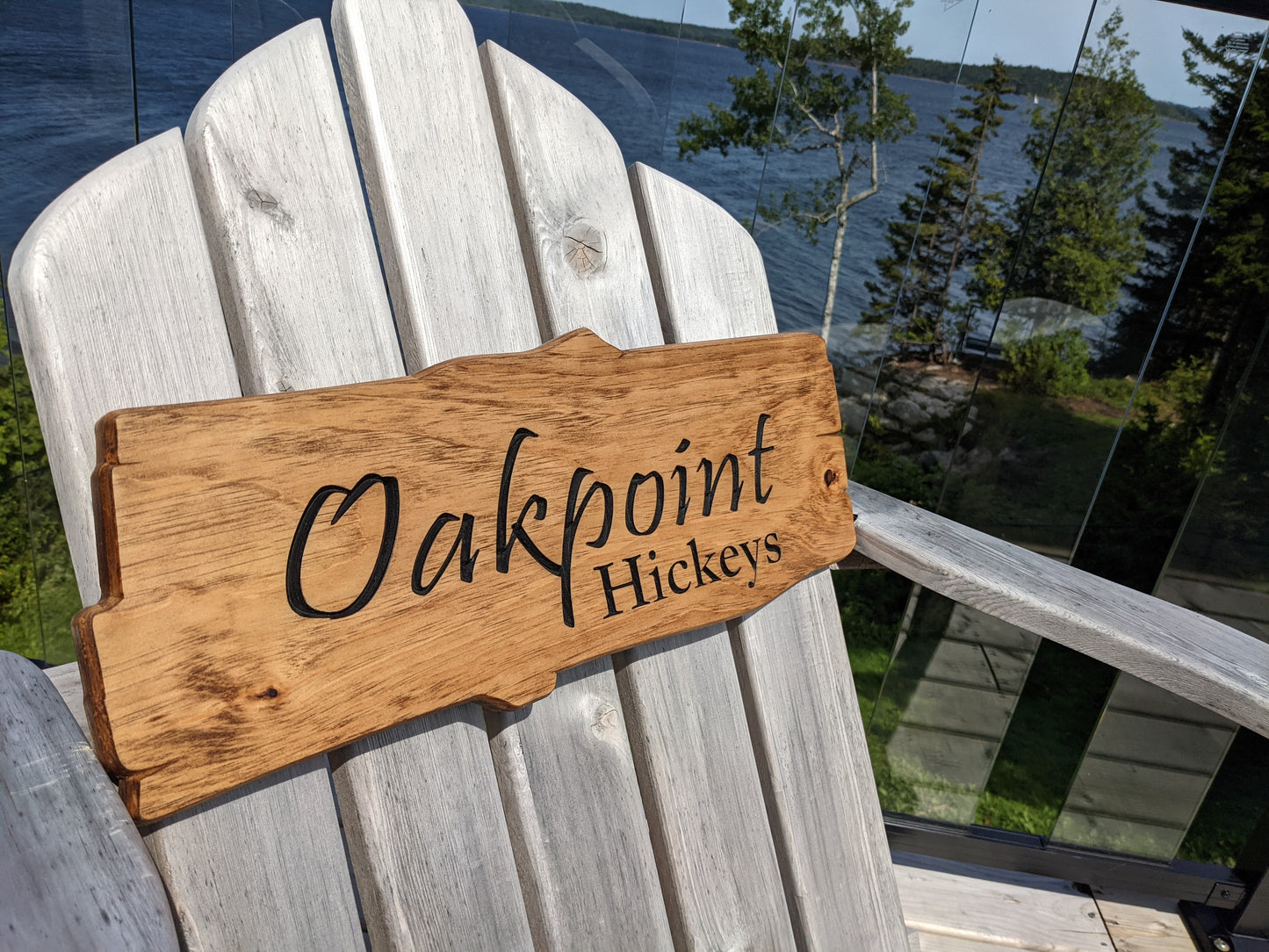 Wooden Engraved Rustic Sign - Style Two