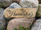 Wooden Engraved Rustic Sign - Style Two