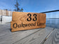 Wooden Engraved Address Sign