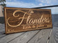 Wooden Engraved Rectangle Sign