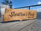 Wooden Engraved Rustic Sign - Style Two