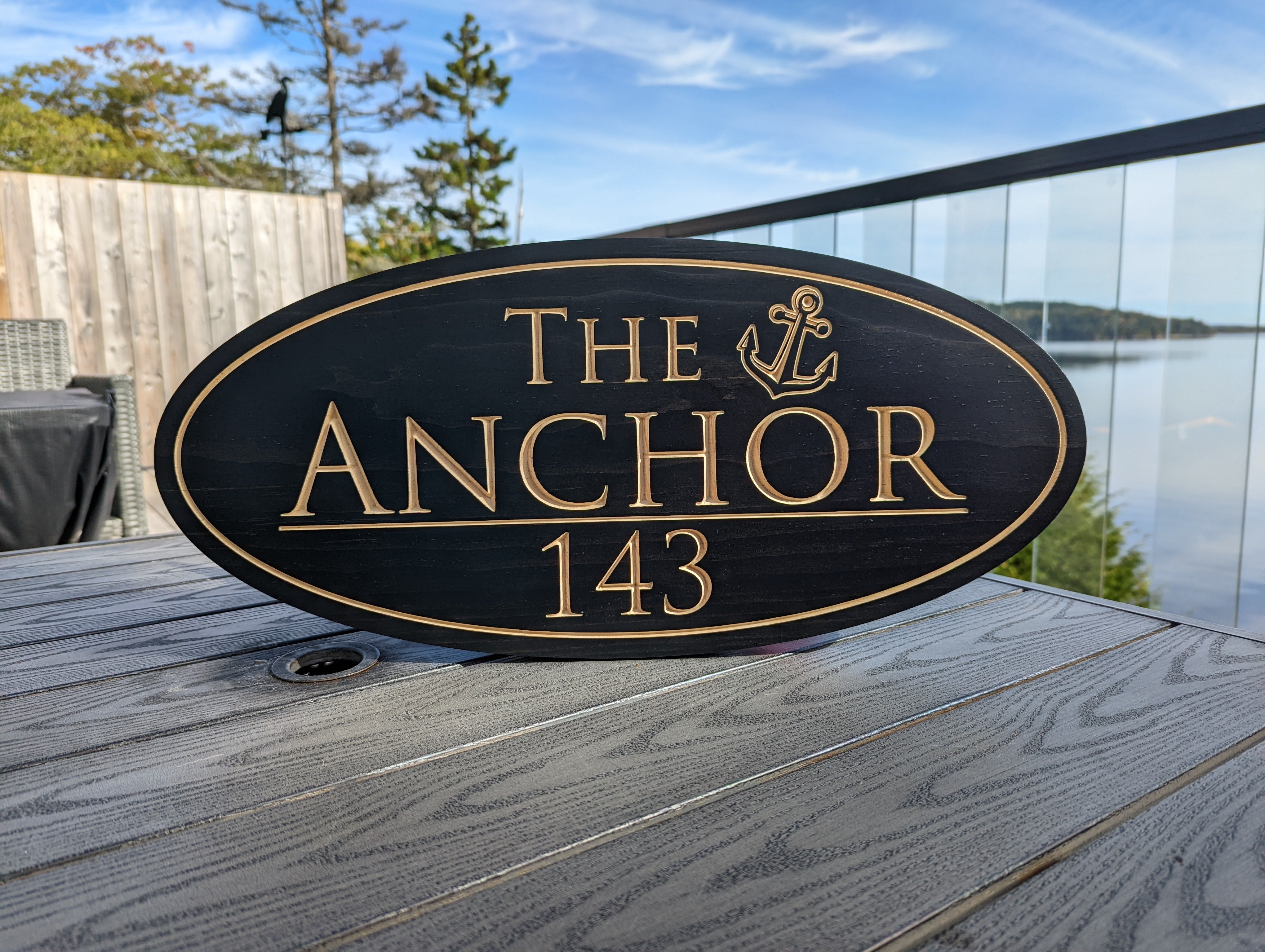 Personalized Double Sided Wood Sign – Riverside Creations NB