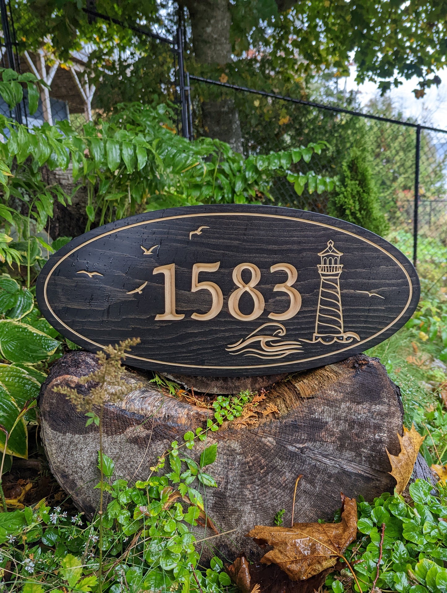 Wooden Engraved Double Sided Sign