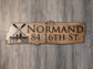 Wooden Engraved Rustic Sign - Style Two