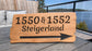 Wooden Engraved Address Sign