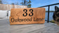 Wooden Engraved Address Sign